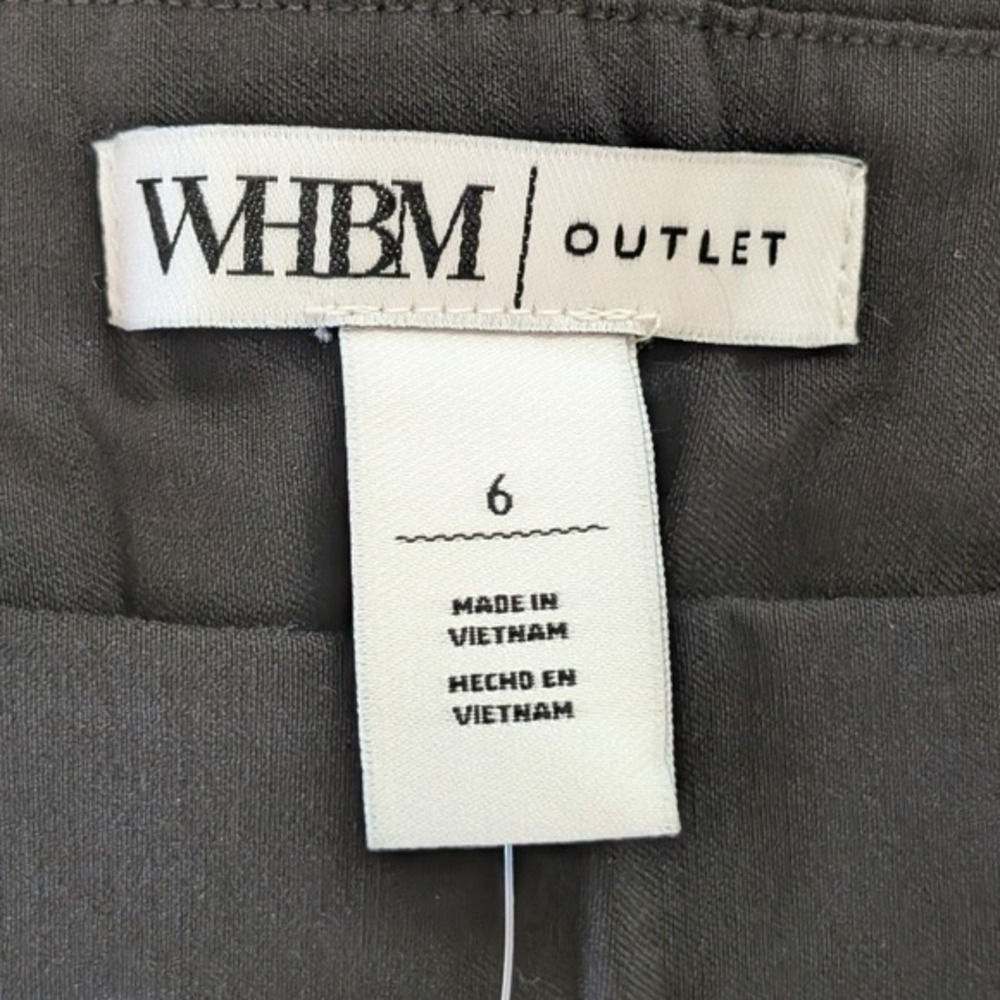 NWT White House Black Market Women 's Pull On Straight Leg Capri Pants Black 6 - Picture 4 of 8